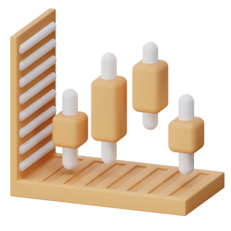 Box Plot Chart  3D Illustration