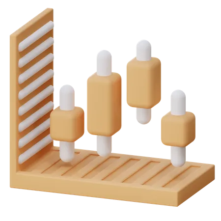 Box Plot Chart  3D Illustration