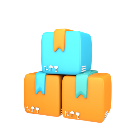 Boxes  3D Icon