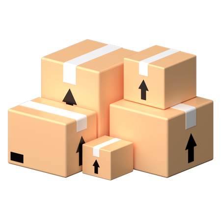 Boxes  3D Icon