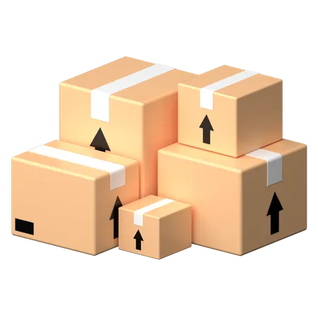 Boxes  3D Icon