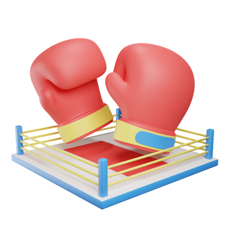 Boxing Ring  3D Illustration