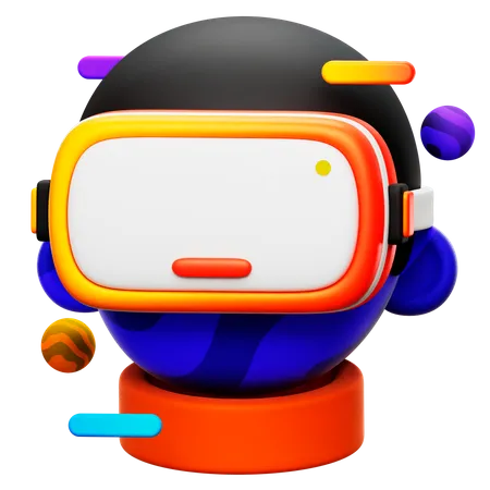 Boy Use Vr Technology  3D Icon