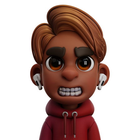 BOY WITH AIRPODS  3D Icon