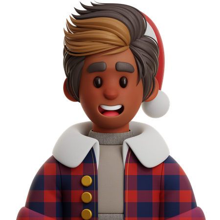 BOY WITH FLANNEL JACKET  3D Icon