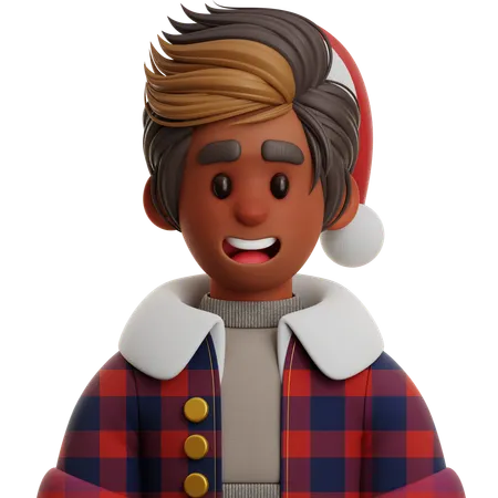 BOY WITH FLANNEL JACKET  3D Icon