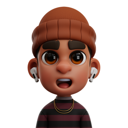 BOY WITH LONG T-SHIRT  3D Icon