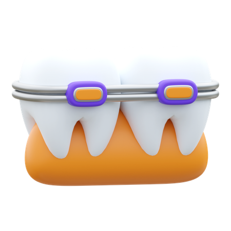 Brackets dentales  3D Icon