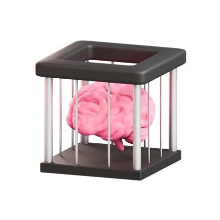 Brain prison  3D Icon