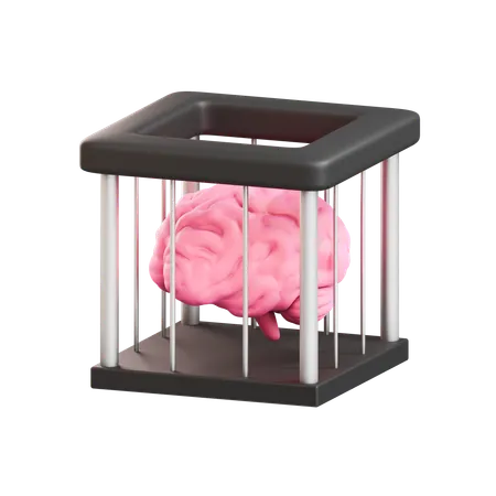 Brain prison  3D Icon