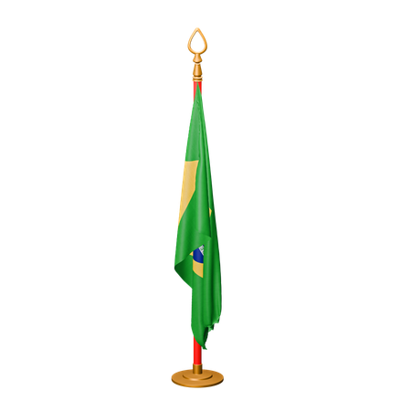 ブラジルの国旗  3D Icon