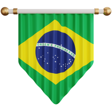 Brazil Flag  3D Icon