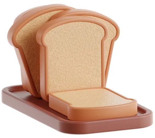 Bread  3D Icon