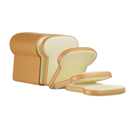 Bread  3D Icon