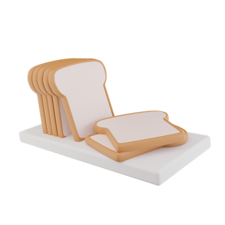 Bread  3D Icon