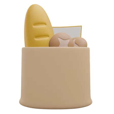 Bread Bag  3D Icon