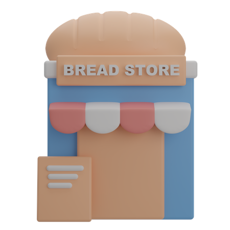 Bread Store  3D Illustration