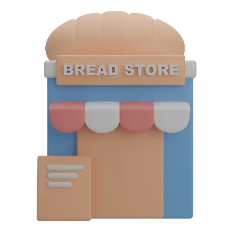 Bread Store  3D Illustration