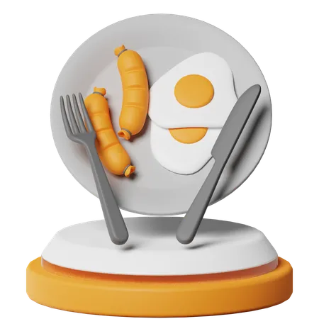 Breakfast  3D Icon