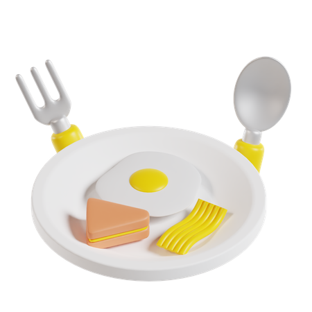 Breakfast  3D Icon