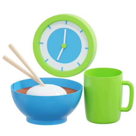 Breakfast Time  3D Icon