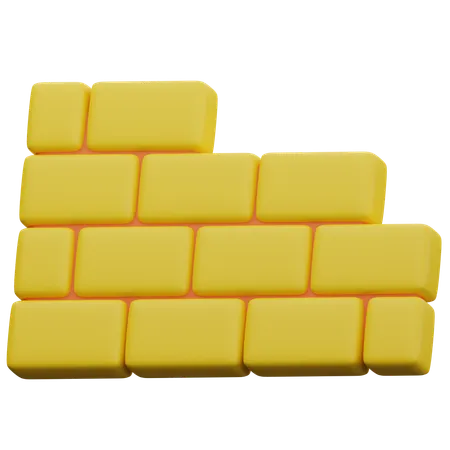 Bricks Wall  3D Icon