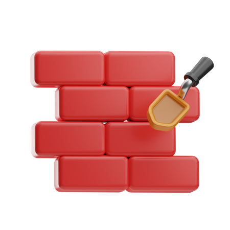 Bricks Wall  3D Icon