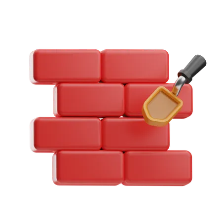 Bricks Wall  3D Icon