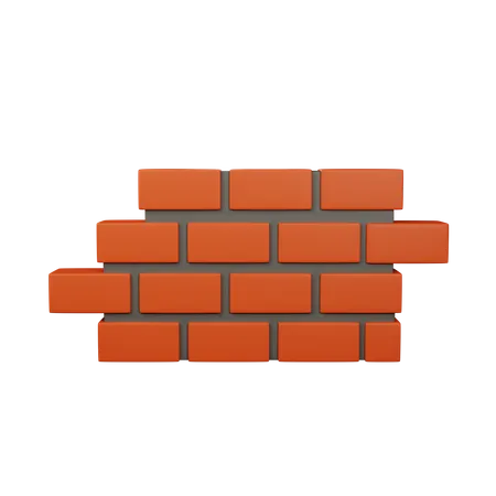 Bricks Wall  3D Icon