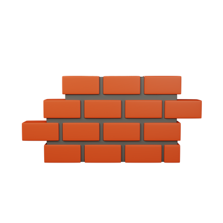 Bricks Wall  3D Icon