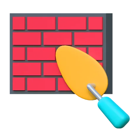 Bricks Wall  3D Icon