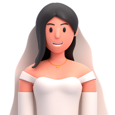 Bride  3D Icon