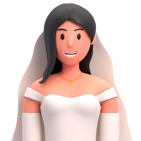 Bride  3D Icon