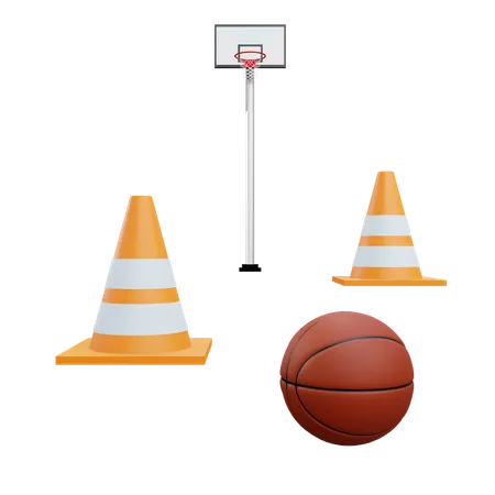 Exercício de basquete  3D Icon