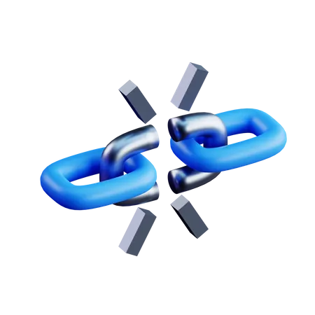 Broken Chain  3D Icon