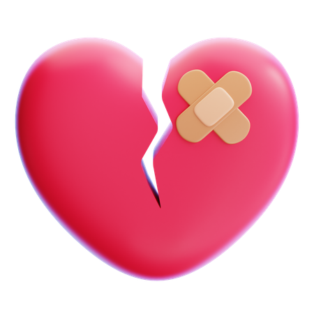 Broken Heart  3D Icon