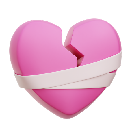 Broken Heart  3D Icon