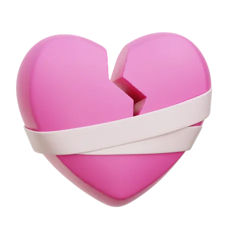 Broken Heart  3D Icon