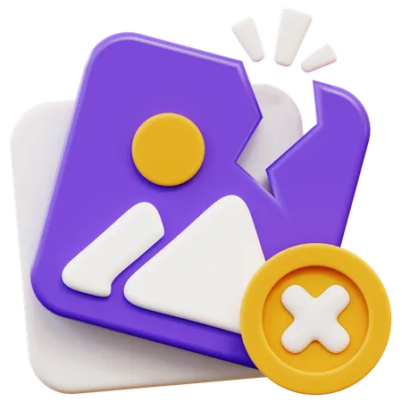 Broken image  3D Icon