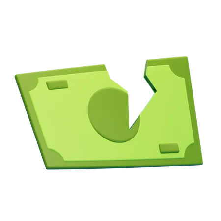 BROKEN MONEY  3D Icon