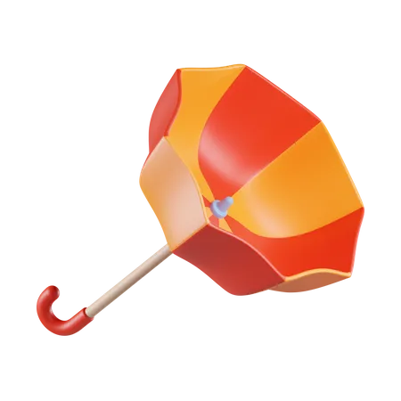 Broken Umbrella  3D Icon