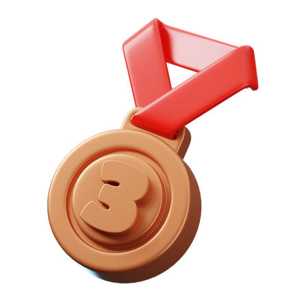 Bronze Medal  3D Icon