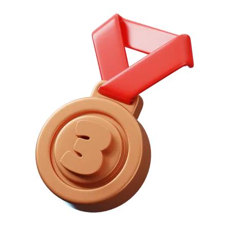 Bronze Medal  3D Icon