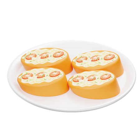 Bruqueta  3D Icon