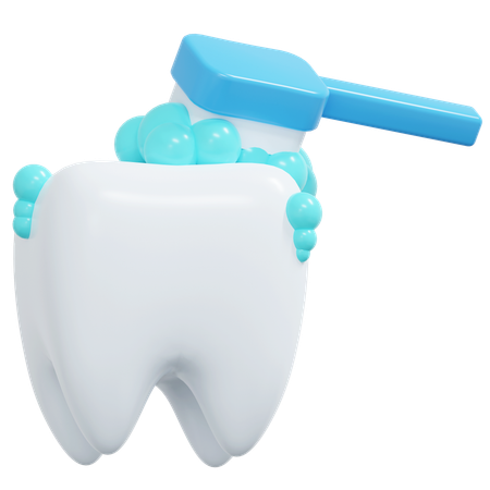 Brushing Teeth  3D Icon