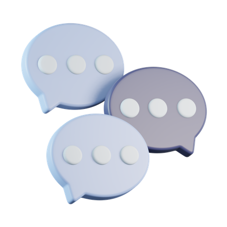 Bubble chat  3D Icon