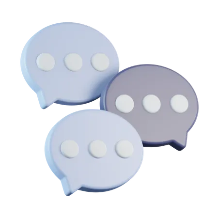 Bubble chat  3D Icon