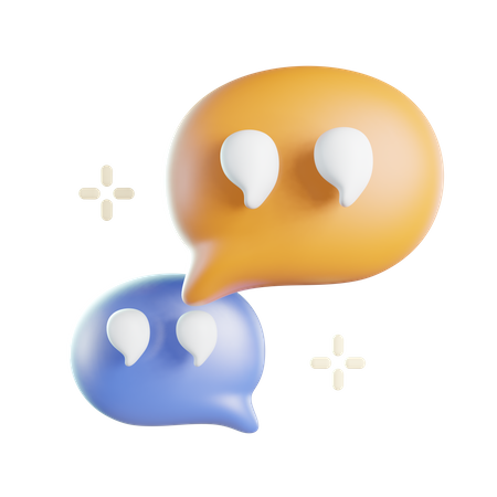 Bubble Chat  3D Icon