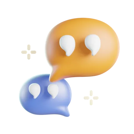 Bubble Chat  3D Icon