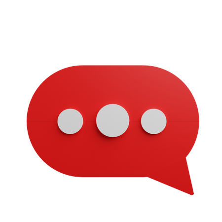 Bubble chat  3D Icon